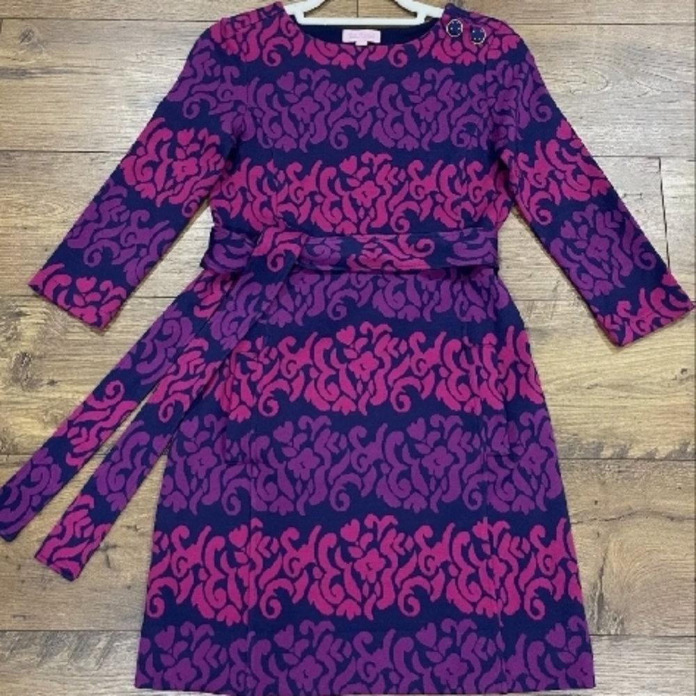 Lilly Pulitzer Pink and Purple Patterned Dress